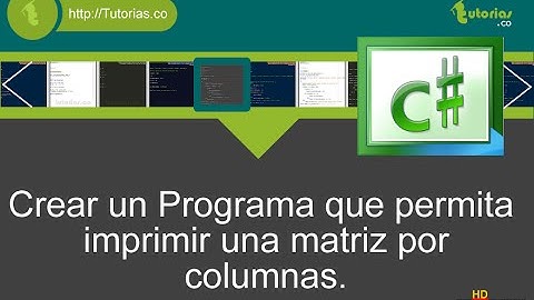 arrays – visualStudio c# (matriz por columnas)