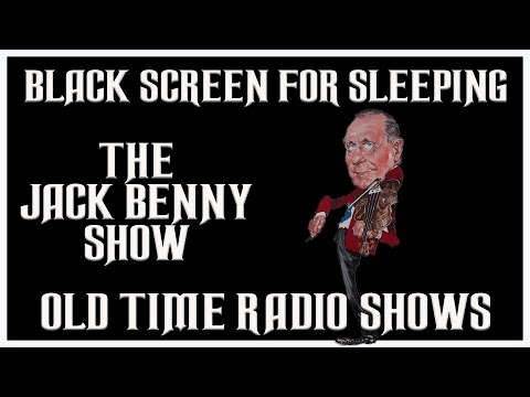 Black screen Jack benny Show comedy old time radio shows all night long