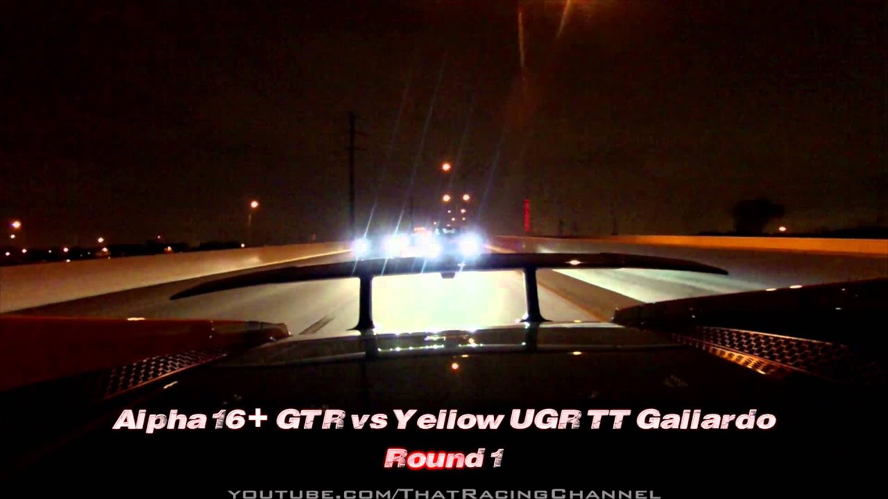 Underground Racing TT Lamborghini Gallardos VS GTRs TX2K14