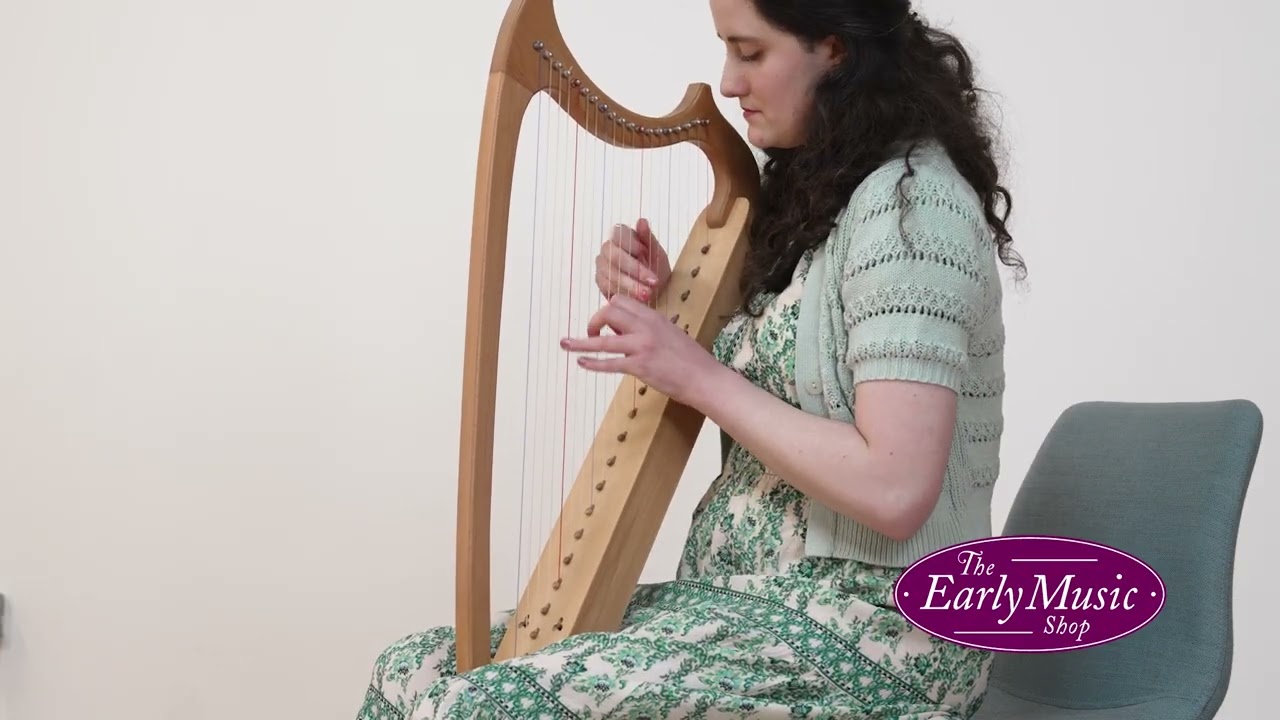 Heritage 19 String Gothic Harp by The Early Music Shop - YouTube