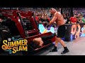 Brock lesnar sends roman reigns to tractor city summerslam 2022 wwe network exclusive