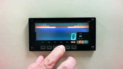 Daytronic 4000 Series Front Panel Calibration