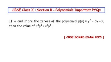 If α and β are the zeroes of the polynomial p(y) = y² – 5y +3, then find the value of α⁴β³ + α³β⁴.