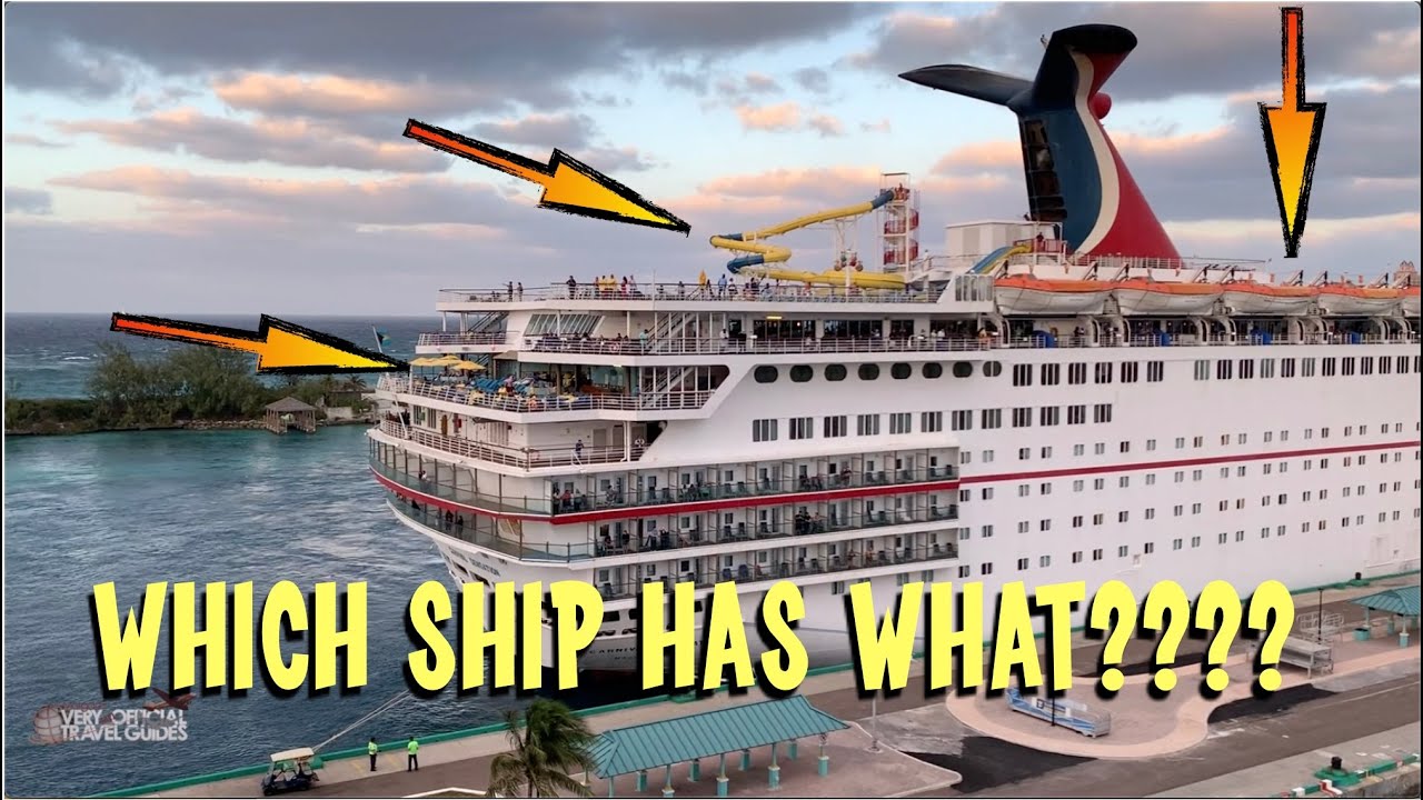 Compare the Cruise Ships! Carnival Victory/Sunrise/Sensation