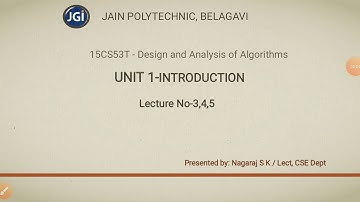 [15CS53T] Design and Analysis of Algorithms