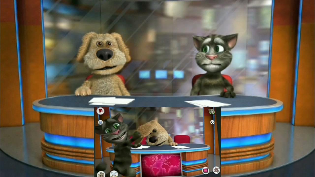 Игра новости тома и бена. Talking Tom & Ben News - том и Бен телеведущие. Гараж Тома и Бена внутри. Новости Бена и Тома. Торт с том Бен Ньюс.