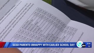 SCSD parents unhappy with earlier school day