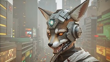 Fox to Cyber Zombie, Anime Style AI Transition #Shorts #shortsfeed #shortsvideo #AI #Zombies