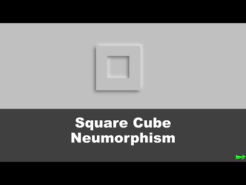 Square Cube || Neumorphism || HTML & CSS