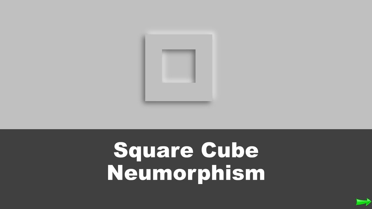 Square Cube || Neumorphism || HTML & CSS