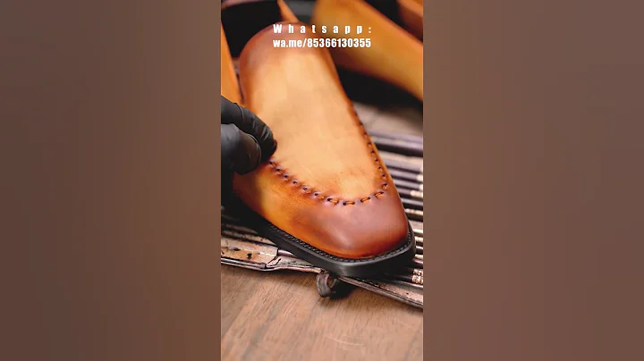 Gifennse Brown Loafer Coloring Process | Handmade Leather Magic H #leather #shoes #handmade #asmr