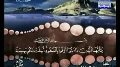سورة المائدة كاملة ترتيل الشيخ محمد صديق المنشاوي