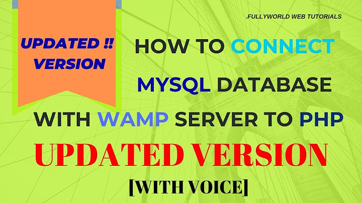 Hướng dẫn wamp php version - phiên bản php wamp