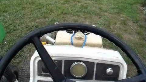 Cub Cadet 169 cold start and drive