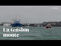 A Jersey, les bateaux français protestent contre les conditions de pêche post Brexit