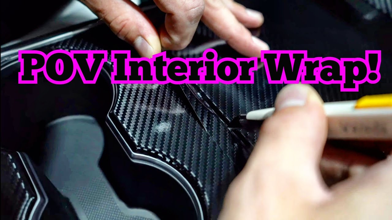 Pov Gloss Carbon Fiber Interior Wrap How To Wrap Your Interior Tesla Model 3