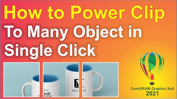 How to PowerClip An Image to Many Objects in One Click | Coreldraw Graphics Suit 2021 | #Shorts