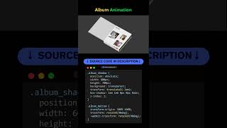 Album Animation – 3D Rotating Cover Hover Effect (CSS Only) #coding #programming #webdesign #album