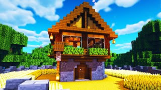 Minecraft Farm House Tutorial | How to build a Medieval Farm House in Minecraft