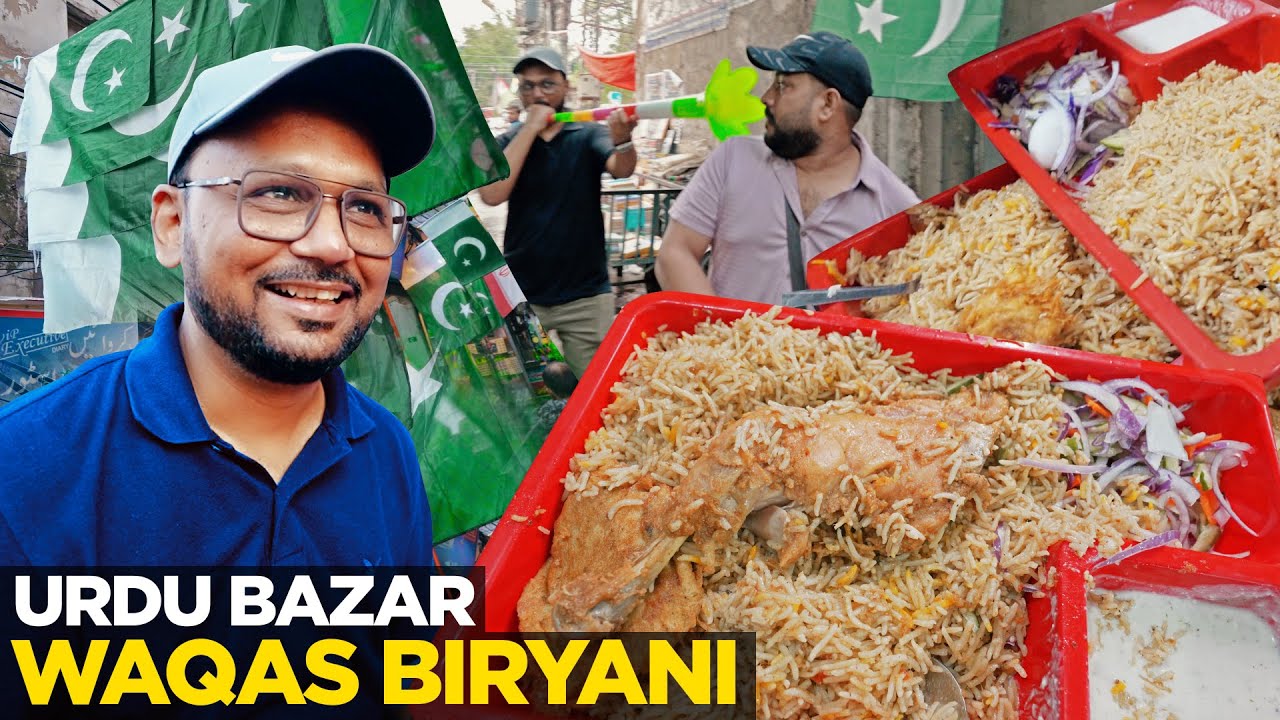 BIryani, Bazar aur Barish | 14 Aug Preparations | Chanay Bhature in Urdu Bazaar, Lahore Street Food