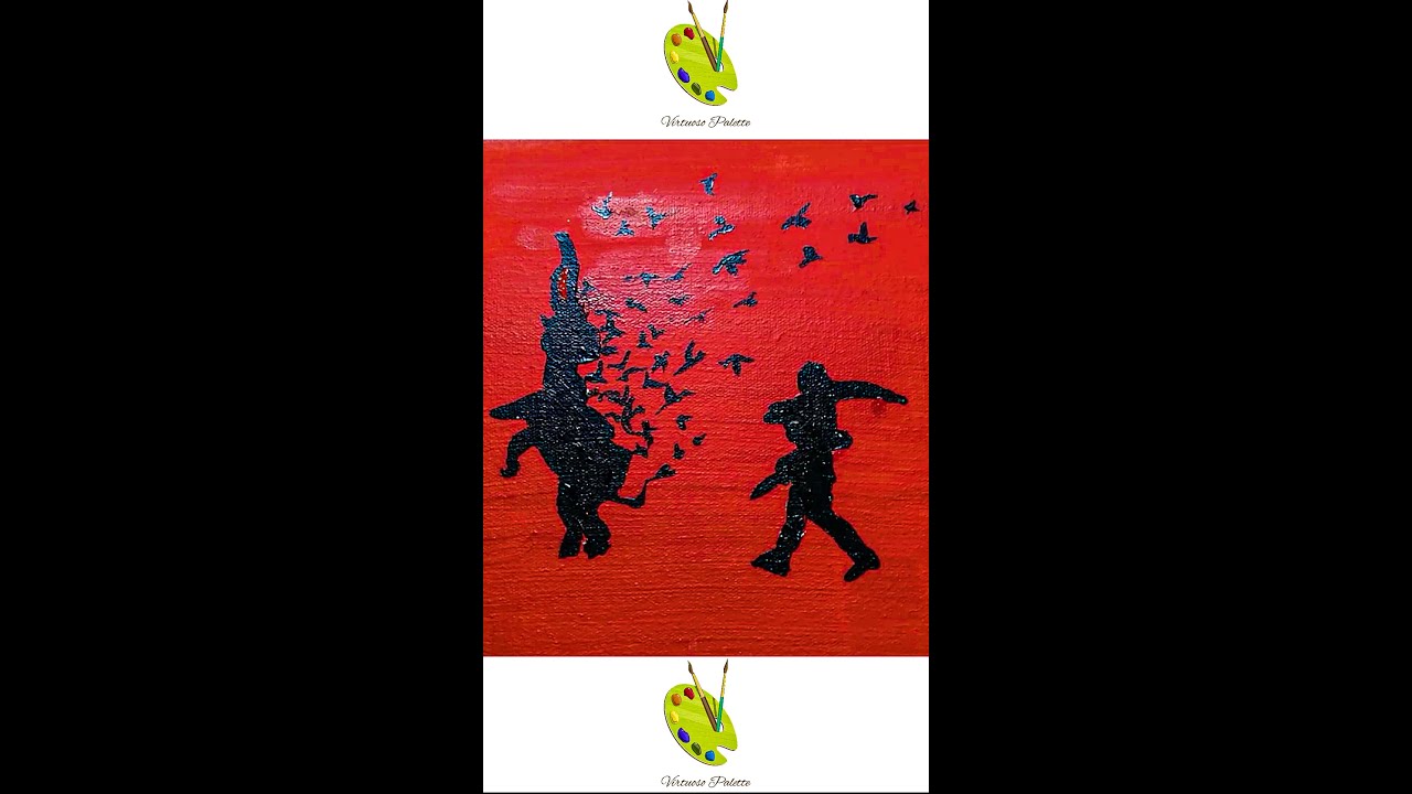 Double Exposure #5 | Silhouette Painting on Asian Elephants | Time Lapse Version