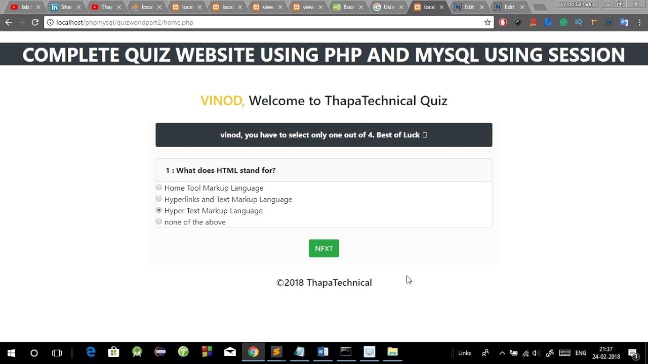 GitHub - leoitrick/smartQuiz: Jogo de perguntas e respostas no estilo Quiz,  criado em PHP+Mysql.