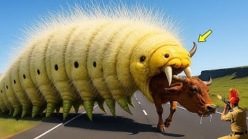 Heroic Rescue Team Saves Greedy Cow from Giant Bug Terrifying Attack