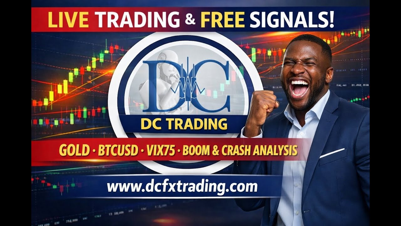 LIVE Trading & Free Signals | GOLD, BTCUSD, VIX75, Boom& Crash Analysis