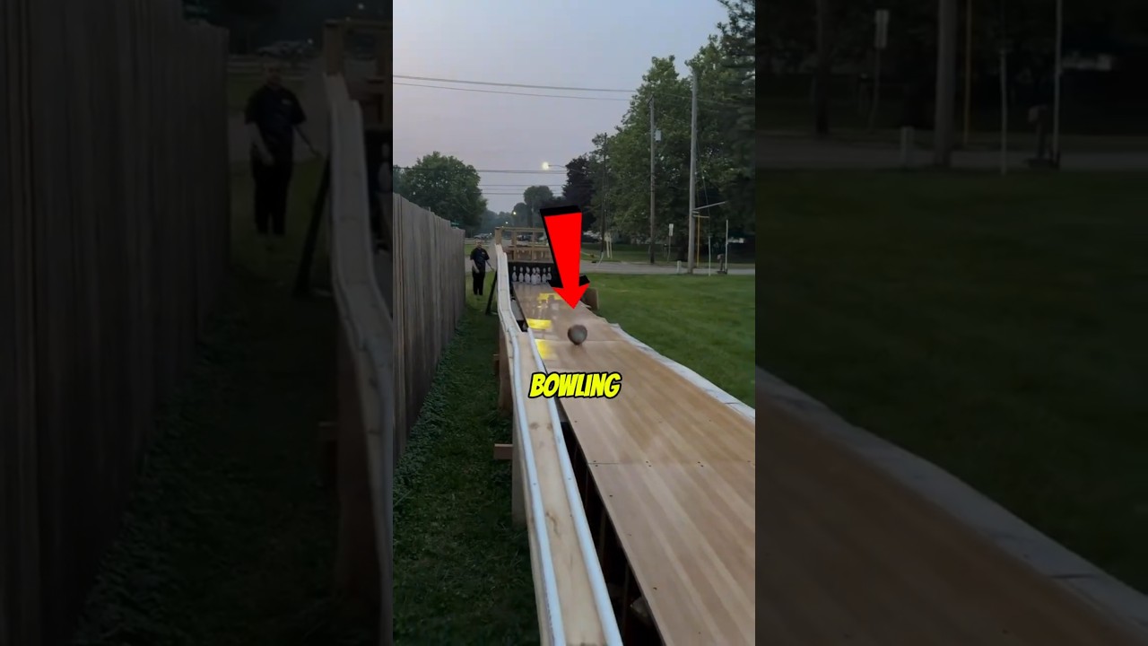 Homemade Bowling Alley Actually Works!