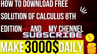 How to download free solution of Calculus 8th edition and calculus solution on your notebook tips screenshot 1