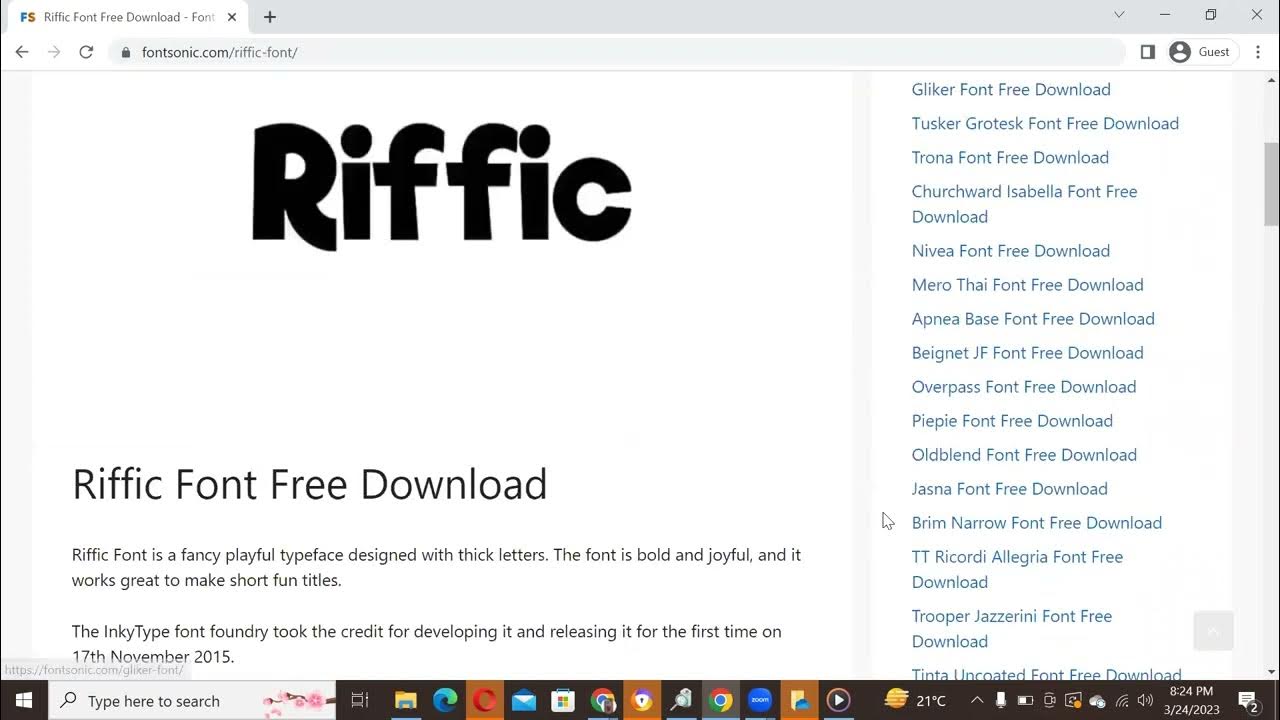 Riffic Font Family Free Download