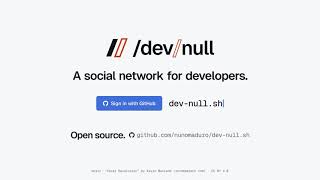 Non-official dev-null.sh presentation showcase
