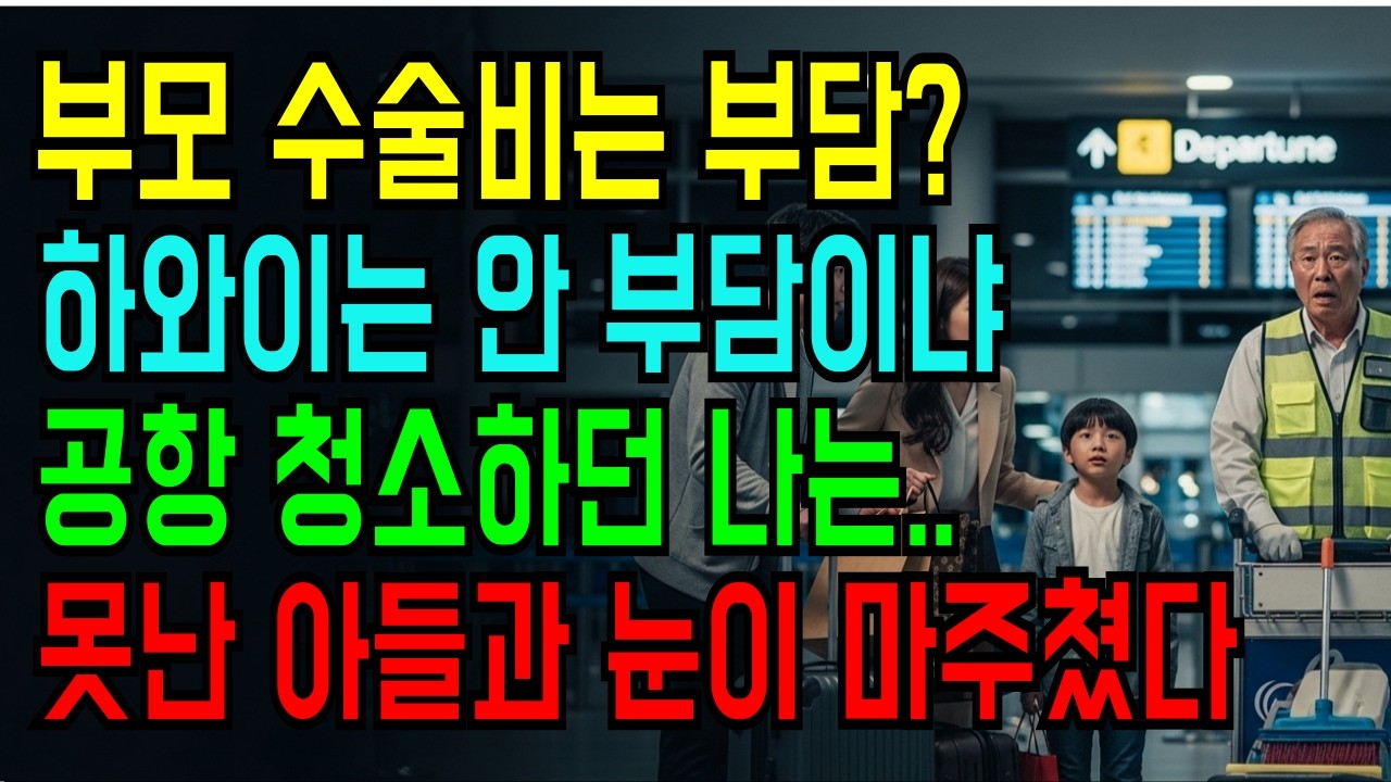 부모 병원비는 부담이라던 아들 , 하와이 가족여행 간 며느리공항에서 마주친 그날