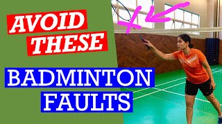 WHAT ARE THE FAULTS IN BADMINTON? Mistakes to avoid so you don't lose points #badminton #faults