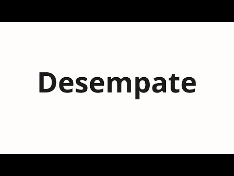 How to pronounce Desempate