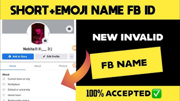 How to make Invalid+Emoji name fb id