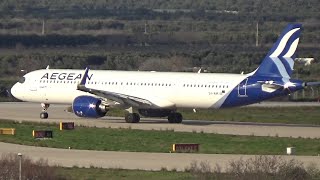 Airbus Departures (& Rolling take offs!) from Athens International Airport! Plane spotting @ATH/LGAV