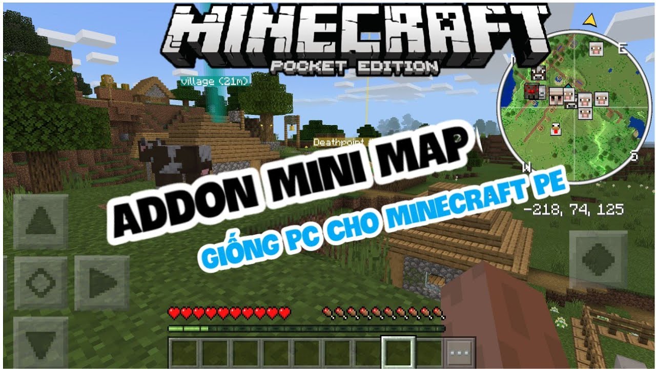 C ch c i addon mini map m i nh t gi ng pc cho minecraft pe 1 19 addon