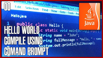 JAVA Tutorial 00 - How to compile using command prompt javac