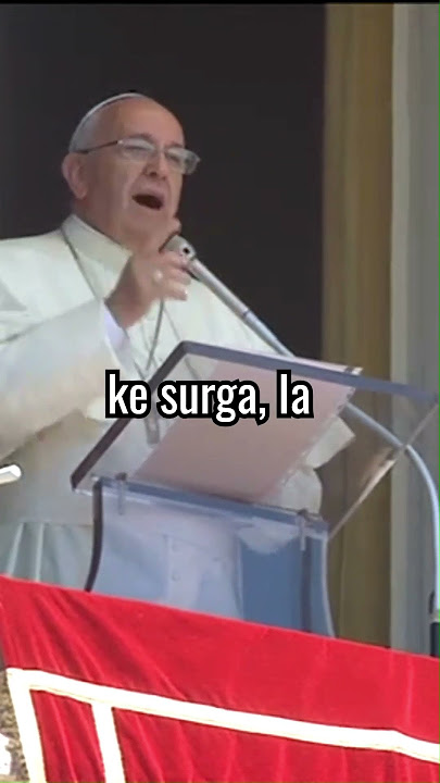 Saat Yesus kembali ke surga, Ia membawa sebuah hadiah untuk Bapa-Paus Fransiskus