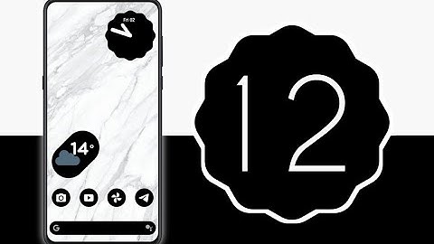 Get Android 12. Nova Launcher Setup. Black and White. 2021.