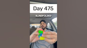 Day 475 of solving the Rubik’s cube blindfolded every single day until I break the National Record
