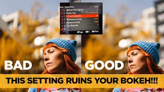 This setting is changing your bokeh: e-Front Curtain Shutter on Sony A7IV