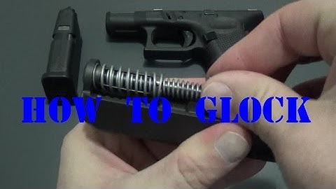 Glock 26 disassembly - How to Field Strip - Cleaning