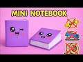 DIY Mini Notebook | NO Glue, NO Tape, NO Stapler, NO Scissors | Easy Paper Craft | School Craft ✨