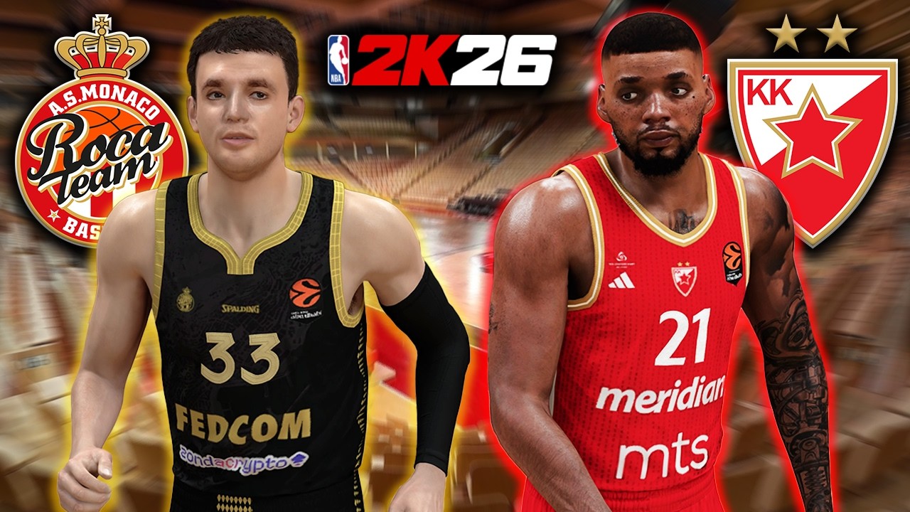 AS MONACO vs CRVENA ZVEZDA - EUROLEAGUE - NBA 2K26