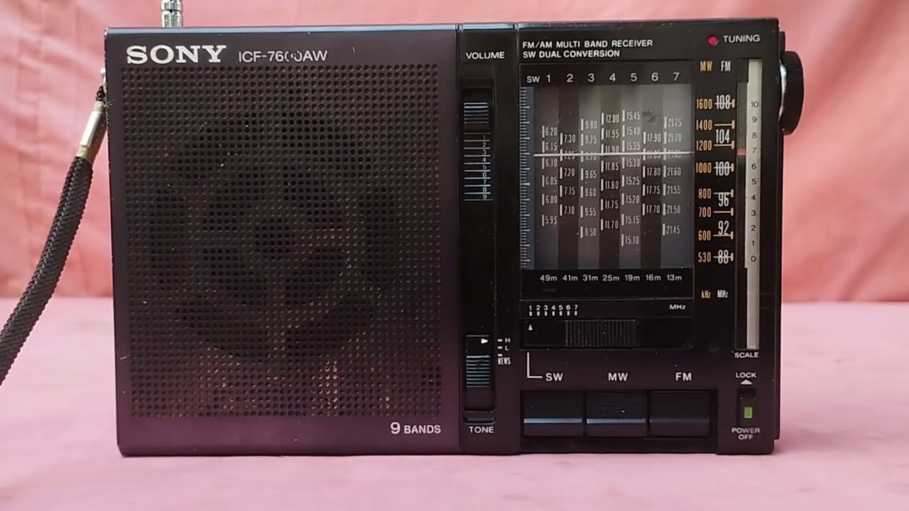Radio Sony ICF 7600 AW Made IN Japan - YouTube