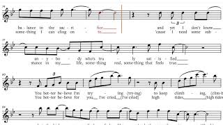 Adele - I Drink Wine (2021 from HOLD ON Album), C-Instruments Play along