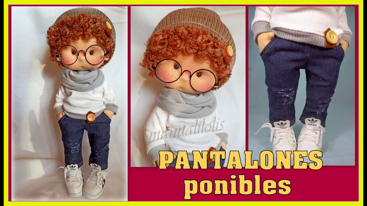 TUTORIAL muñeco LUCA, HACEMOS EL PANTALÓN TEJANO video - 491