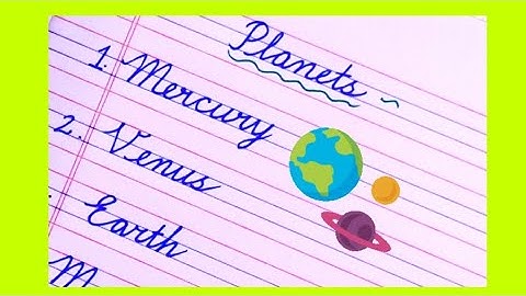 Planets of the Solar system/ Kids learning/Cursive writing practice @onlyenglishwithnushie